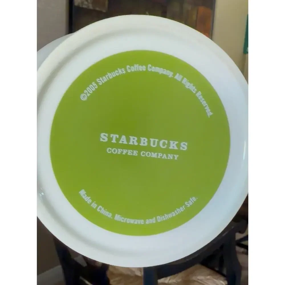 Starbucks Tribal Pattern Coffee Bean Tea Holder Canister Ceramic 2005 Canister